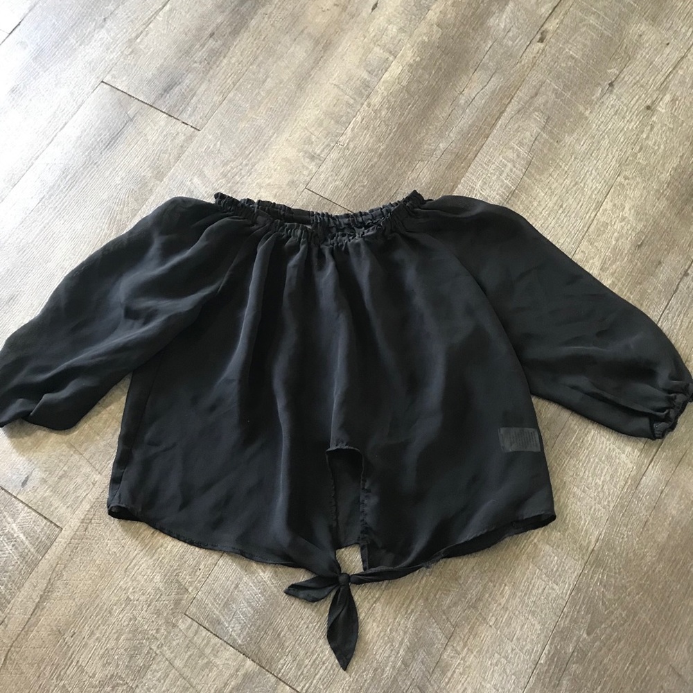 Disney black sheer top kids size Medium